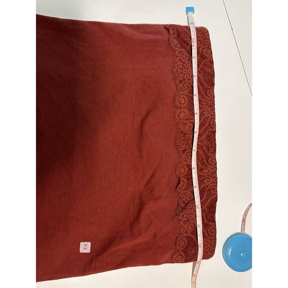 NEW y2k 2000s XS Express lace trim Camisole Tube Top   Red  shelf bra - Picture 6 of 8